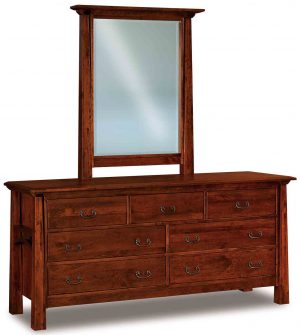 Artesa 7 Drawer Dresser 072 w additional mirror