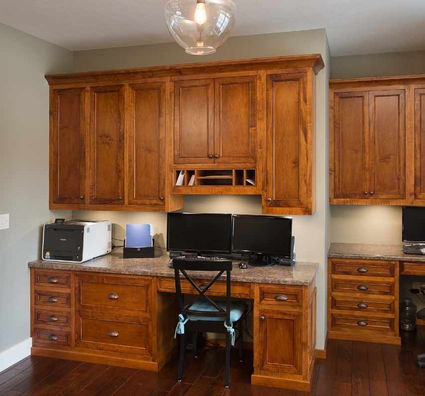 Custom Built In Office Solid Wood Amish Furniture Made In Usa