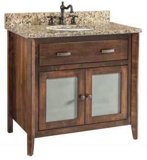 Quartersawn White Oak Custom Vanity Made From Solid Hardwoods